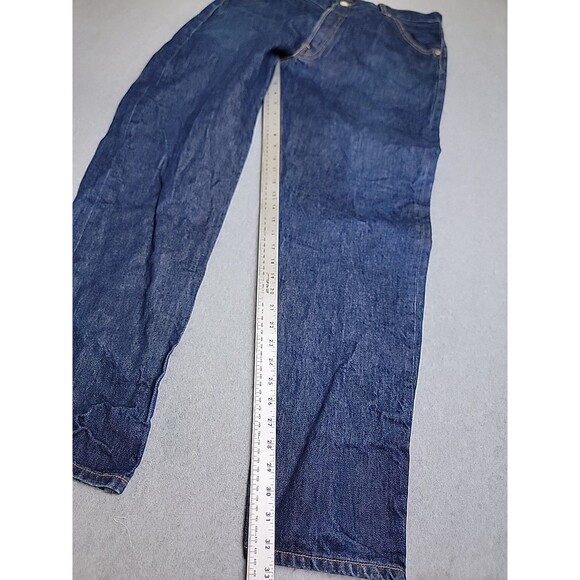 Levis Mens 501 48x34 (36x32) Jeans Straight Button High Cotton Blue Distressed - Picture 2 of 16